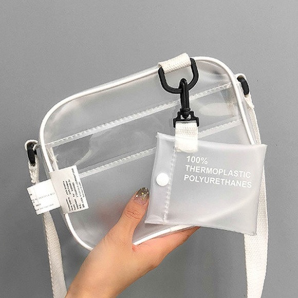 ✨CLEAR✨CROSSBODY HANDBAG WITH ADJUSTABLE STRAP - Picture 4 of 8